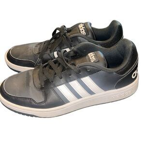 Adidas hoops low men's black /white. Sneakers size men’s 8 Shoes footwear